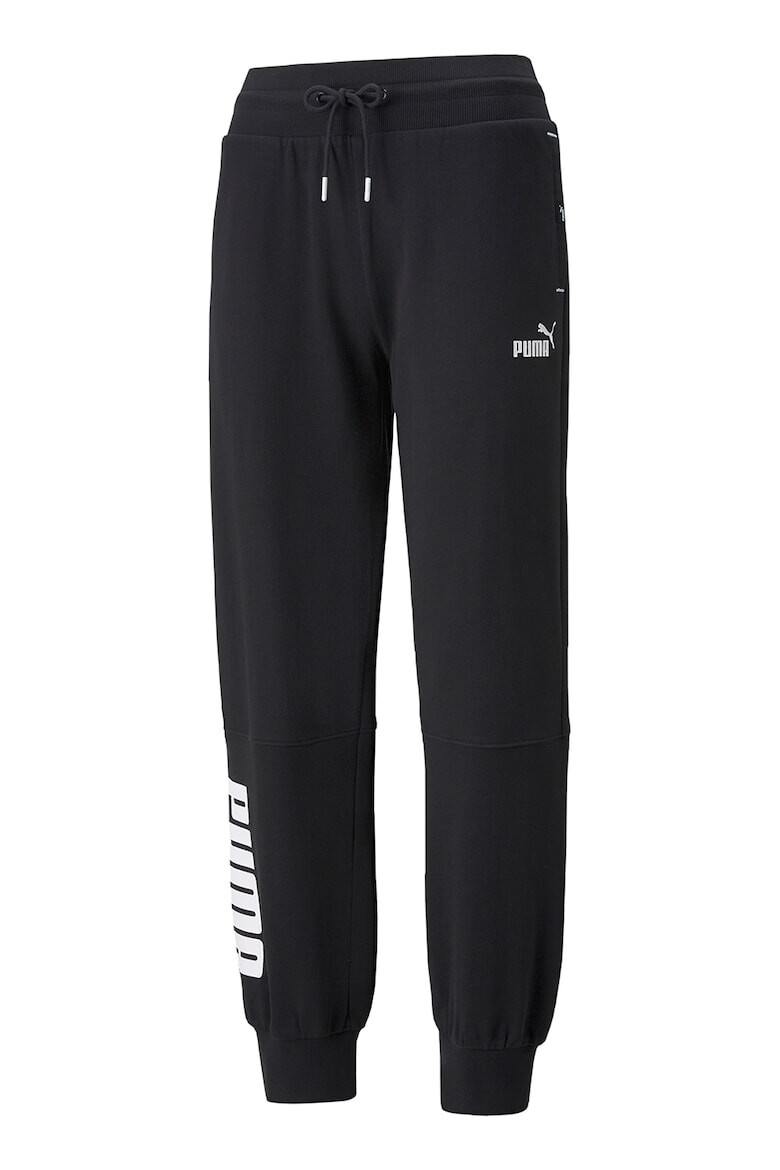 Puma Pantaloni sport cu model colorblock si logo Power - Pled.ro