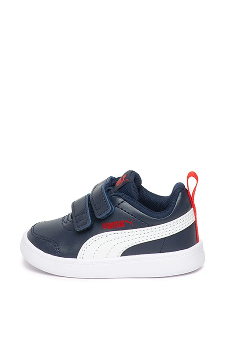 Puma Pantofi sport de piele ecologica Courtflex v2 Bleumarin - Pled.ro