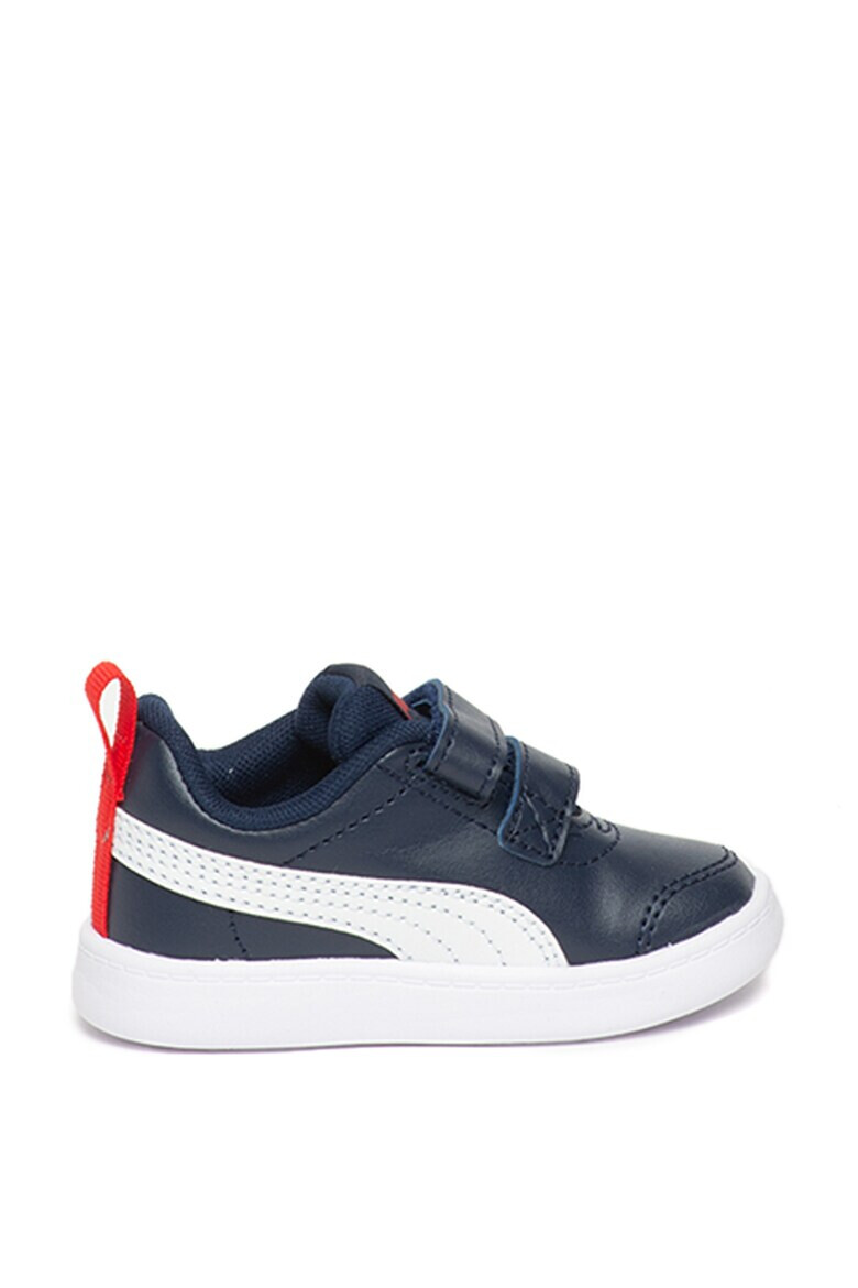 Puma Pantofi sport de piele ecologica Courtflex v2 Bleumarin - Pled.ro