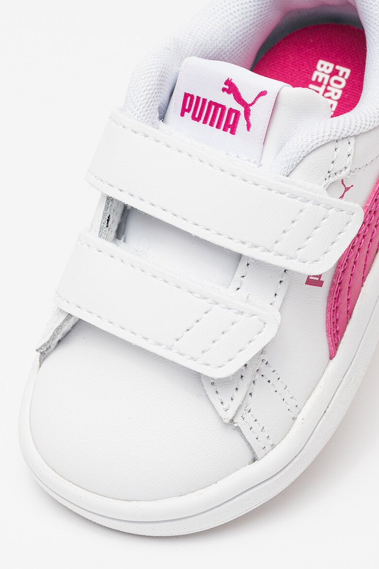 Puma Pantofi sport de piele si piele ecologica cu velcro Smash 3.0 - Pled.ro