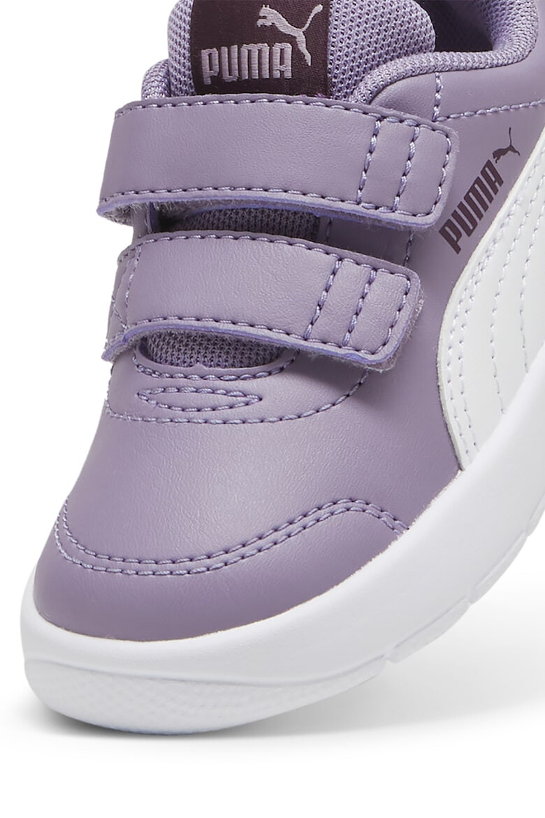 Puma Pantofi sport din piele ecologica cu inchidere velcro Courtflex - Pled.ro