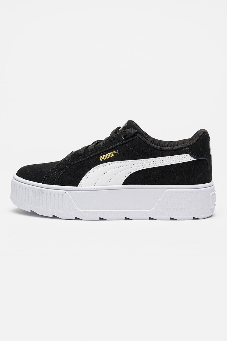 Puma Pantofi sport flatform din piele intoarsa cu insertii din piele ecologica Karmen - Pled.ro