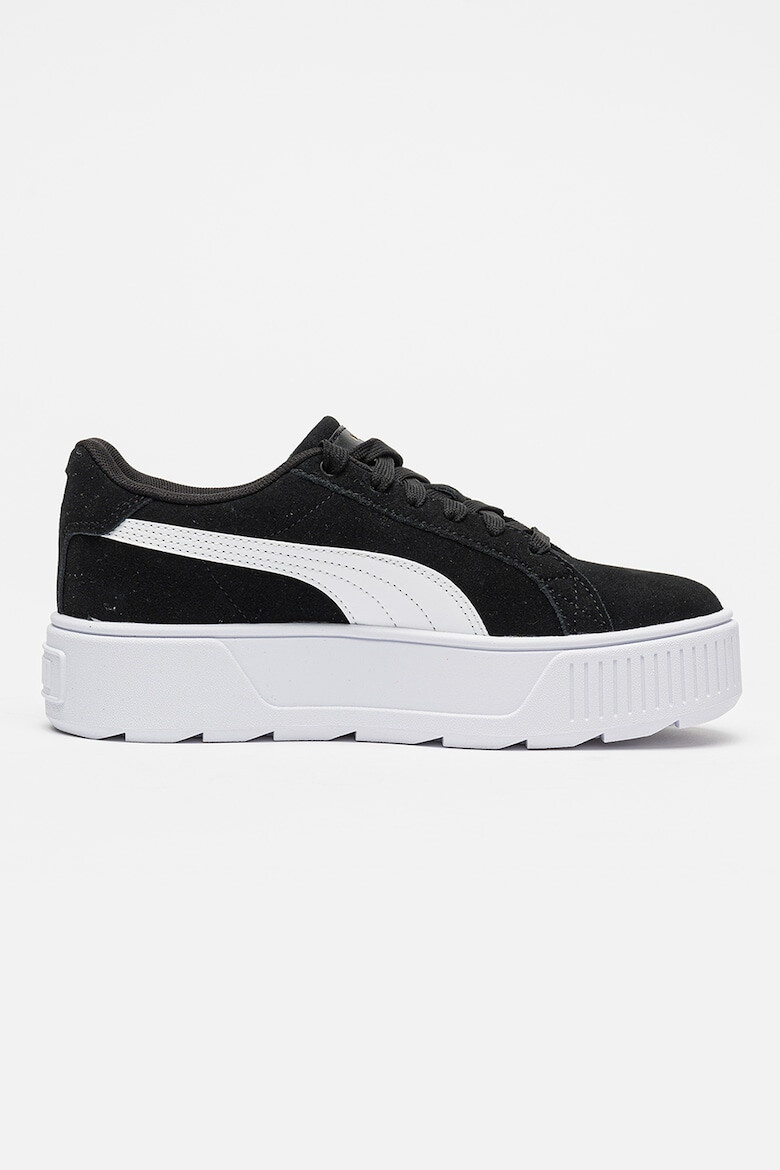 Puma Pantofi sport flatform din piele intoarsa cu insertii din piele ecologica Karmen - Pled.ro