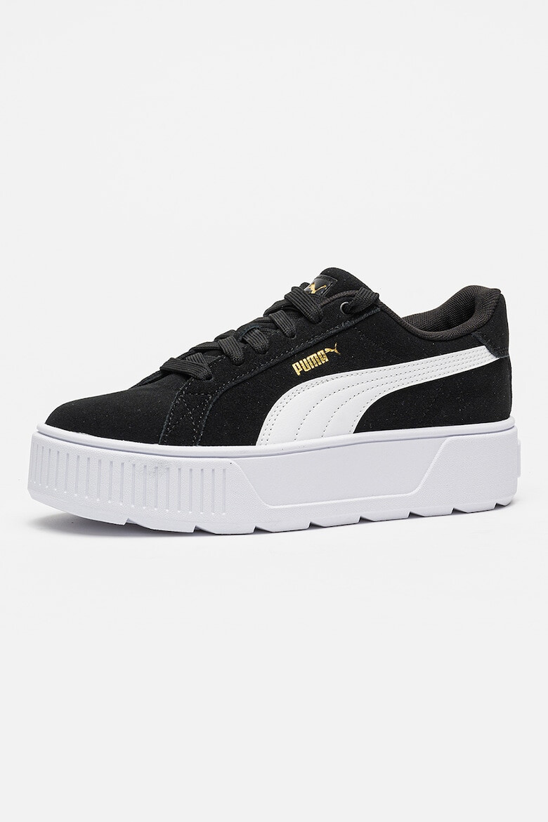 Puma Pantofi sport flatform din piele intoarsa cu insertii din piele ecologica Karmen - Pled.ro