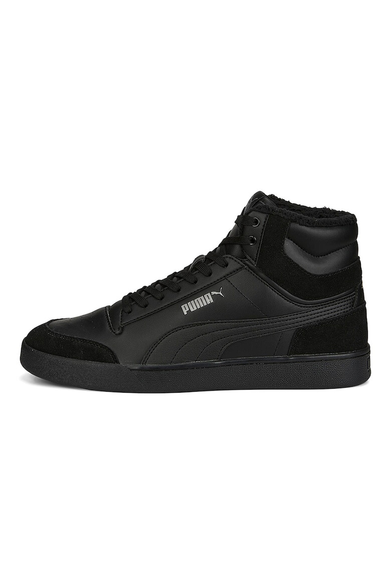 Puma Pantofi sport mid-high cu insertii de piele intoarsa Suffle Fur Forest Night - Pled.ro