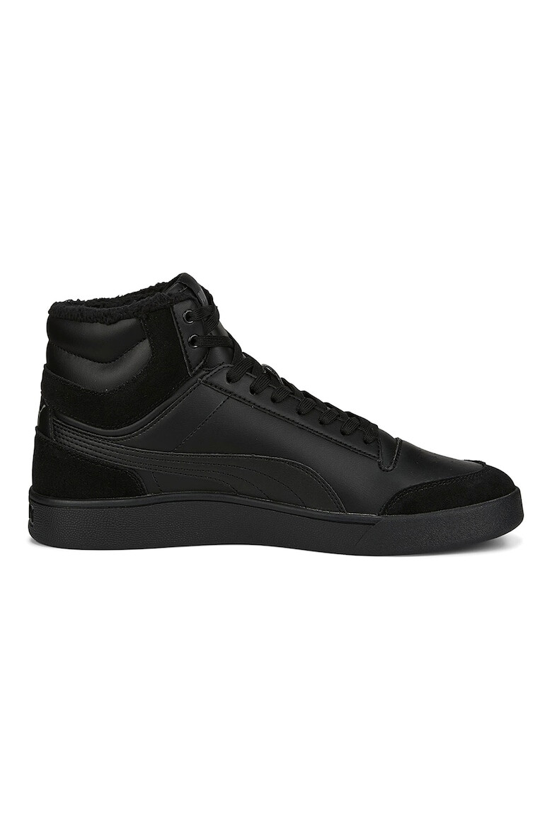 Puma Pantofi sport mid-high cu insertii de piele intoarsa Suffle Fur Forest Night - Pled.ro