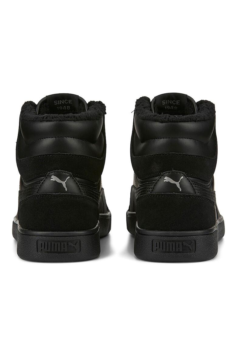 Puma Pantofi sport mid-high cu insertii de piele intoarsa Suffle Fur Forest Night - Pled.ro