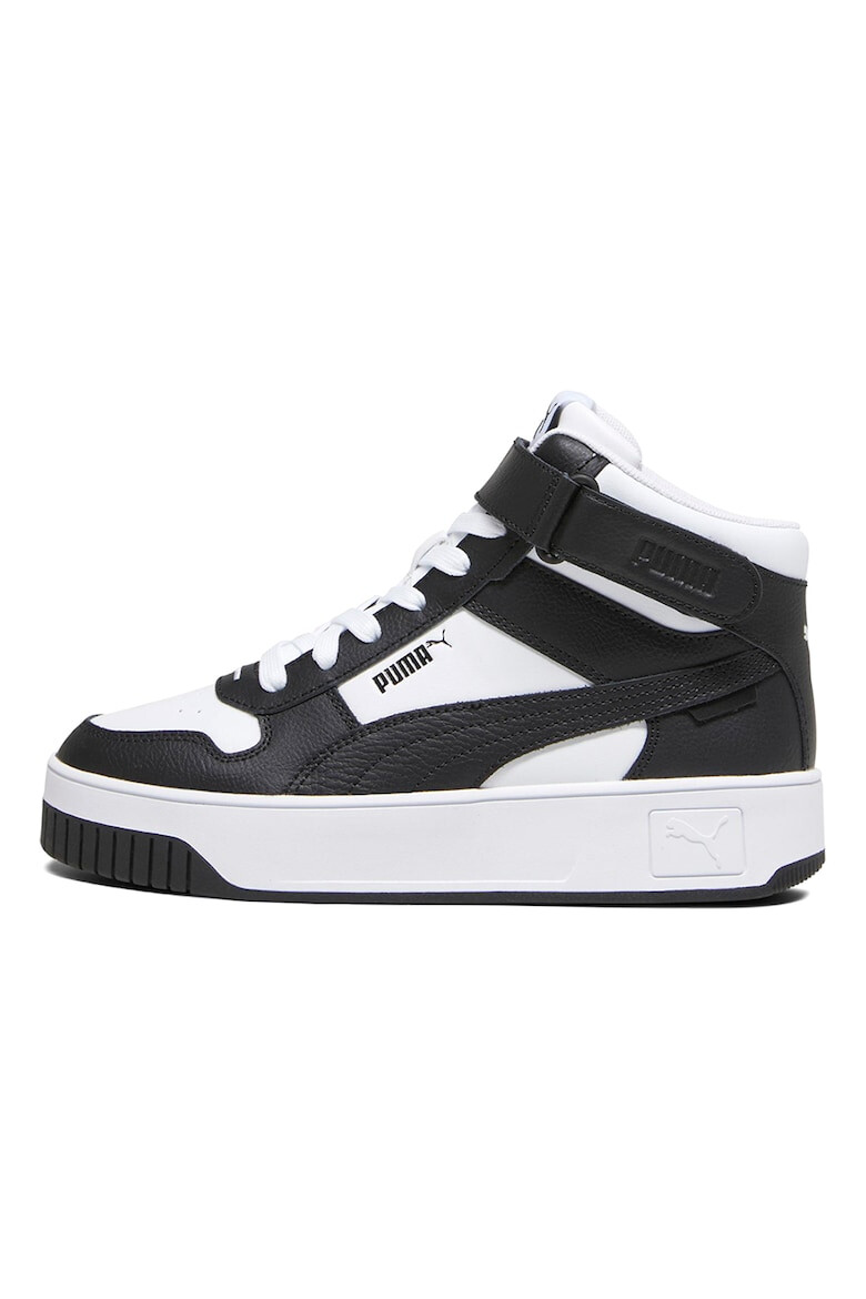 Puma Pantofi sport mid-high de piele si piele ecologica cu banda velcro Carina Street - Pled.ro