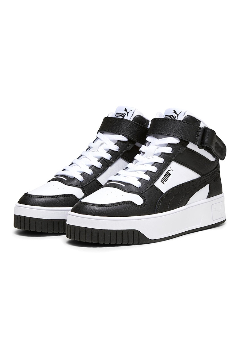 Puma Pantofi sport mid-high de piele si piele ecologica cu banda velcro Carina Street - Pled.ro