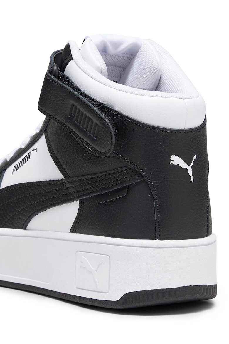 Puma Pantofi sport mid-high de piele si piele ecologica cu banda velcro Carina Street - Pled.ro