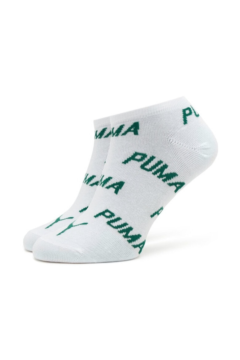 Puma Set 2 perechi sosete medii barbati 301718 Textil Verde / Alb - Pled.ro