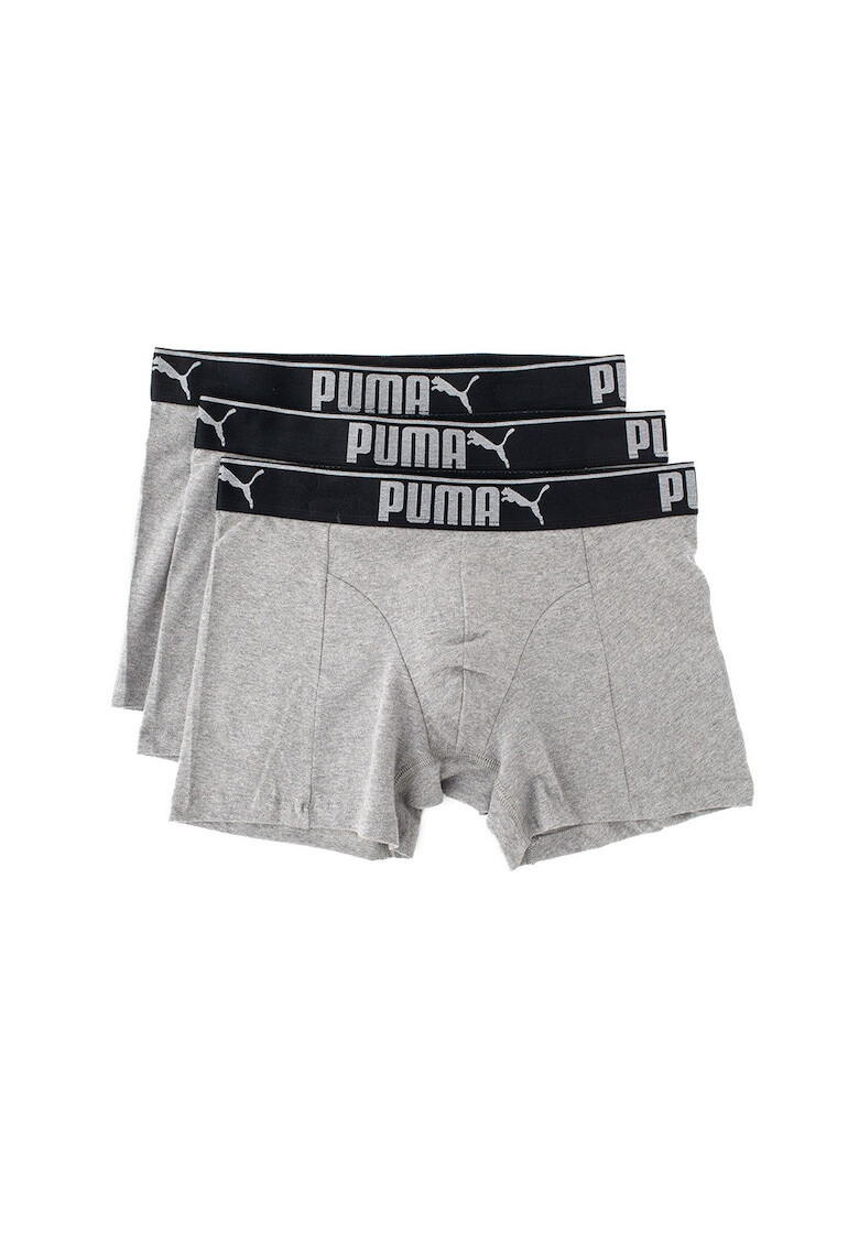 Puma Set de boxeri cu banda elastica cu logo in talie - 3 perechi - Pled.ro