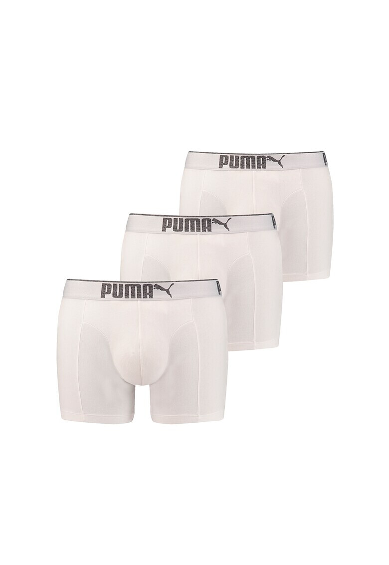 Puma Set de boxeri cu banda elastica cu logo in talie - 3 perechi - Pled.ro