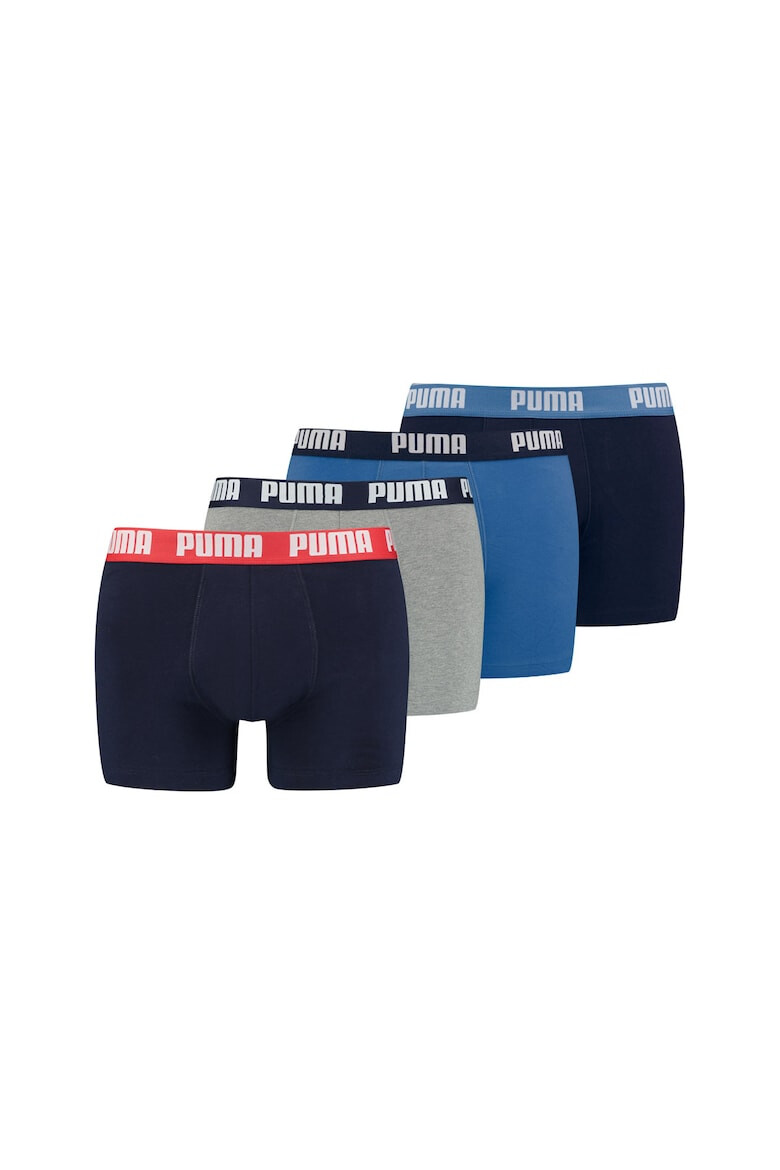 Puma Set de boxeri cu banda elastica in talie - 4 perechi - Pled.ro