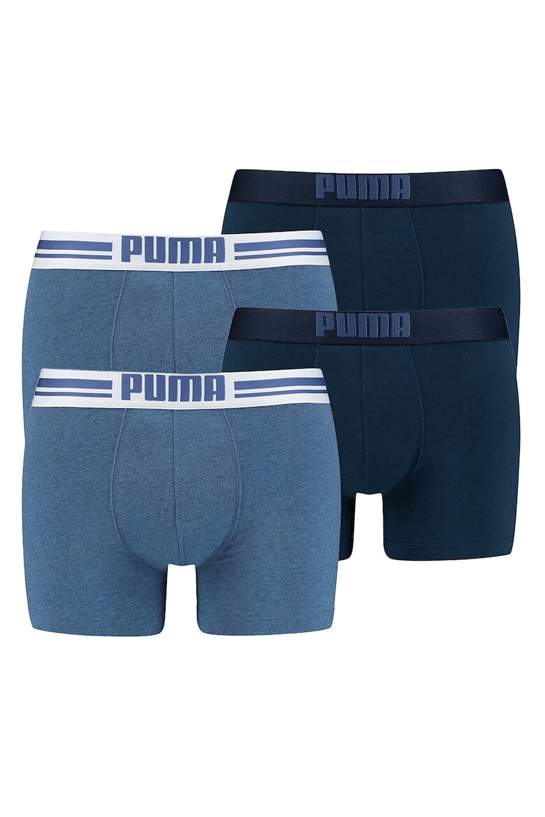 Puma Set de boxeri cu banda logo in talie - 4 perechi - Pled.ro