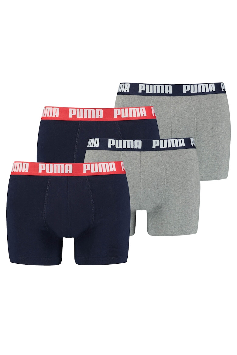 Puma Set de boxeri cu banda logo in talie - 4 perechi - Pled.ro