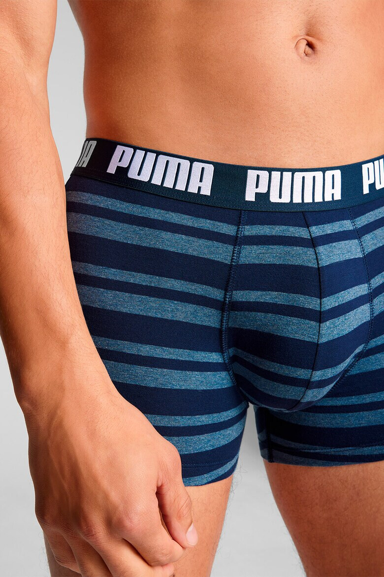 Puma Set de boxeri din amestec de bumbac cu imprimeu - 2 perechi - Pled.ro