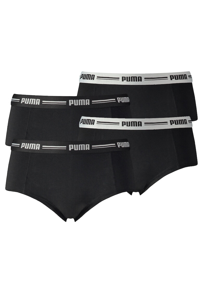 Puma Set de chiloti cu banda logo in talie - 4 perechi - Pled.ro