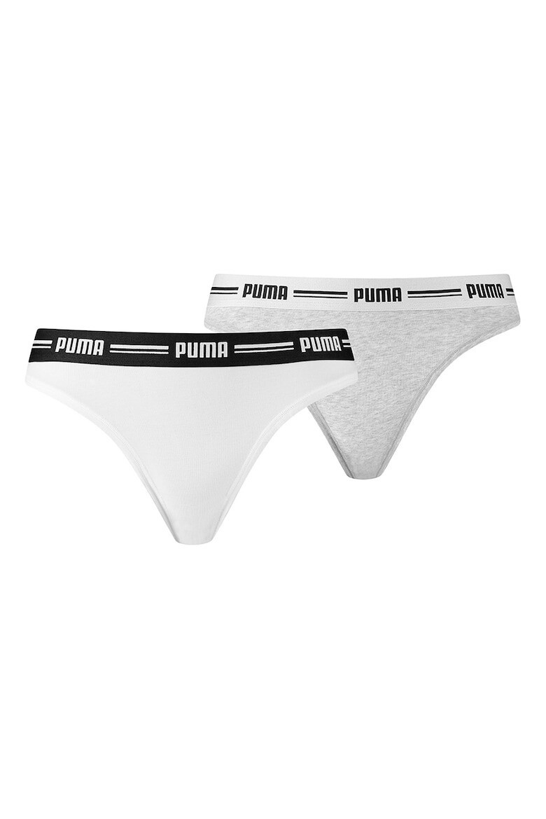 Puma Set de chiloti tanga din amestec de bumbac si modal - 2 perechi - Pled.ro