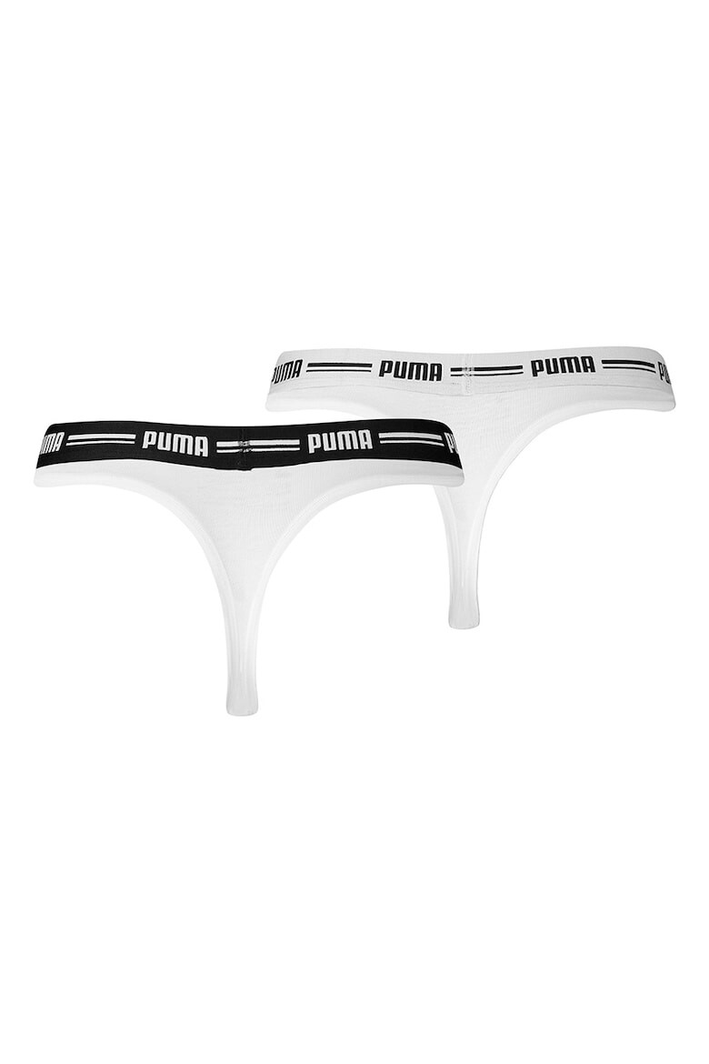 Puma Set de chiloti tanga din amestec de bumbac si modal - 2 perechi - Pled.ro