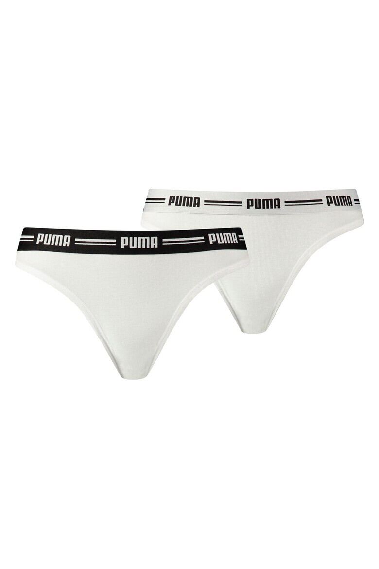 Puma Set de chiloti tanga din amestec de modal cu banda logo - 4 perechi - Pled.ro