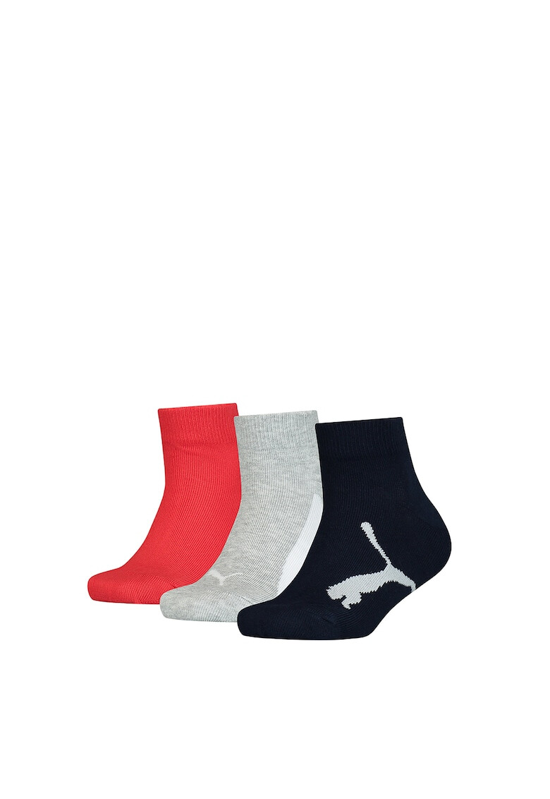 Puma Set de sosete scurte cu logo - 3 perechi - Pled.ro