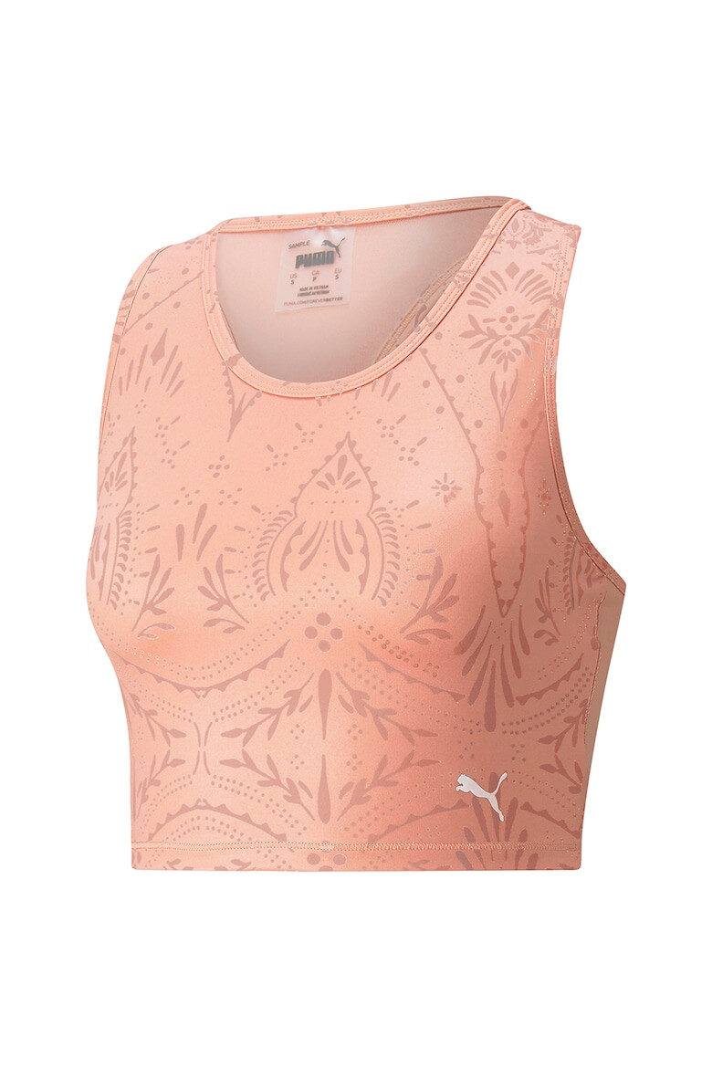 Puma Top crop cu logo Studio Yoga - Pled.ro