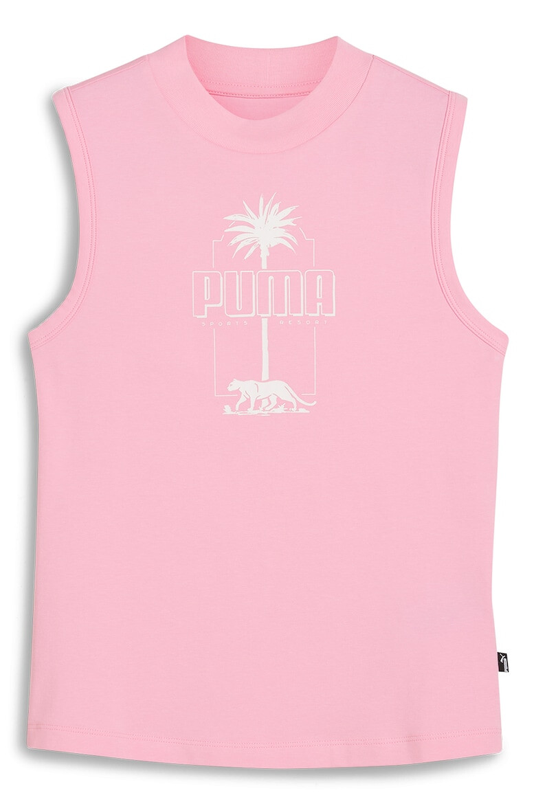 Puma Top cu decolteu la baza gatului Essentials+ Palm Resort - Pled.ro