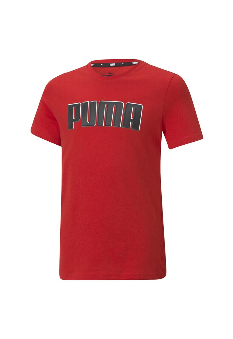 Puma Tricou cu decolteu la baza gatului Alpha Graphic - Pled.ro