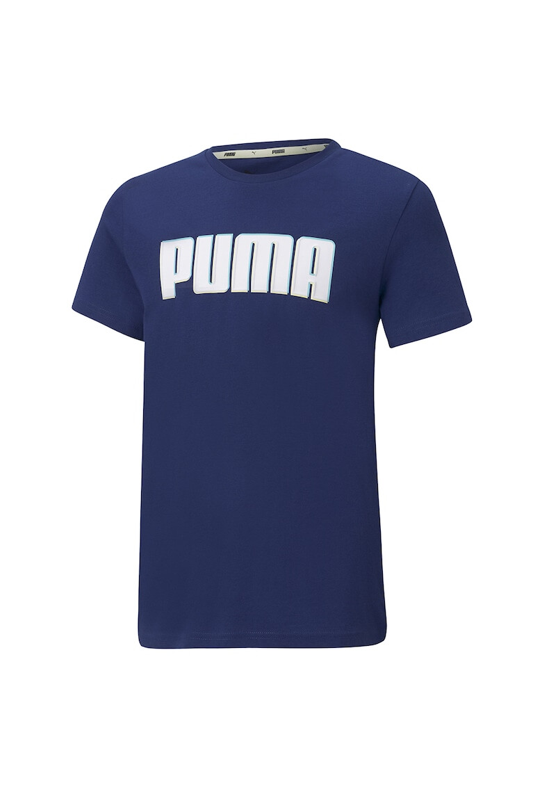 Puma Tricou cu decolteu la baza gatului Alpha Graphic - Pled.ro