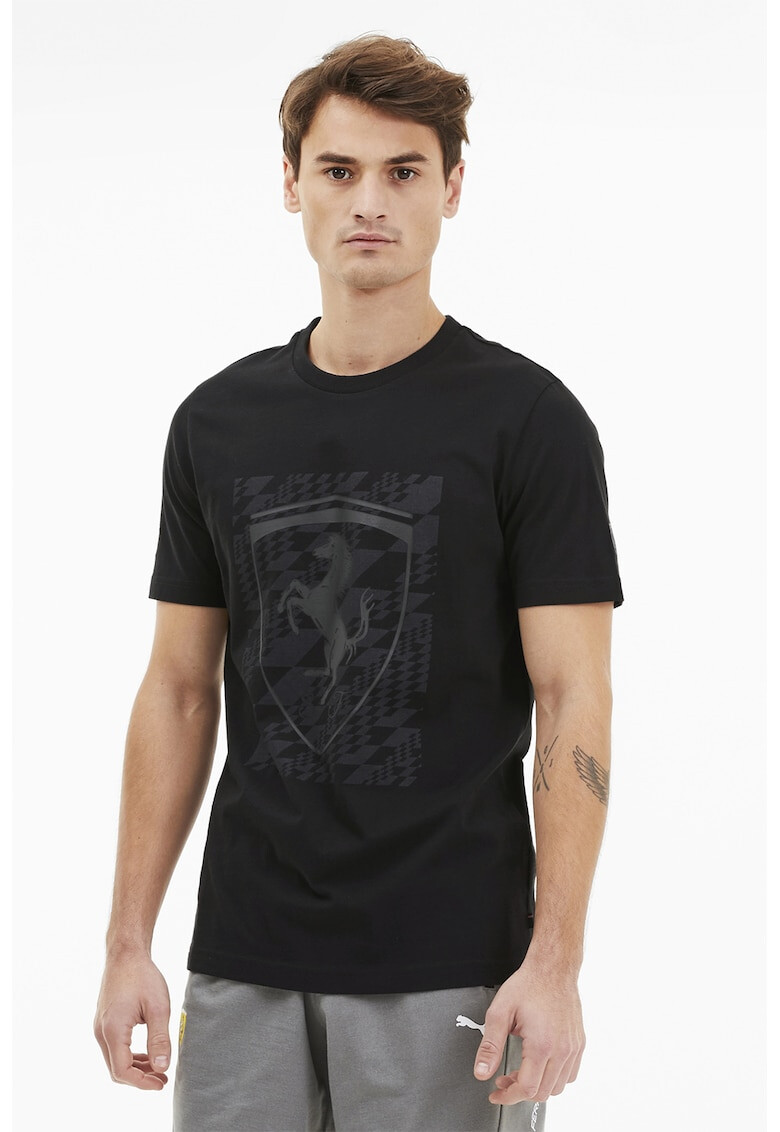 Puma Tricou cu decolteu la baza gatului Big Shield - Pled.ro