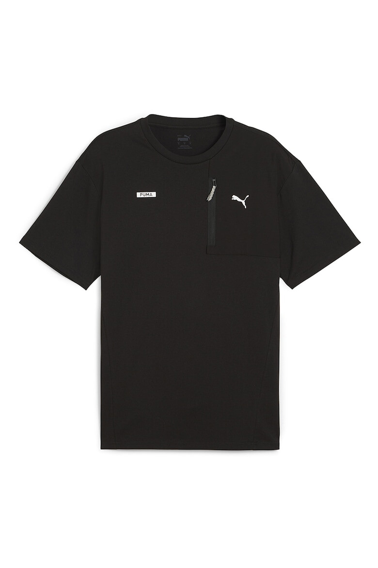 Puma Tricou cu decolteu la baza gatului si buzunar cu fermoar - Pled.ro