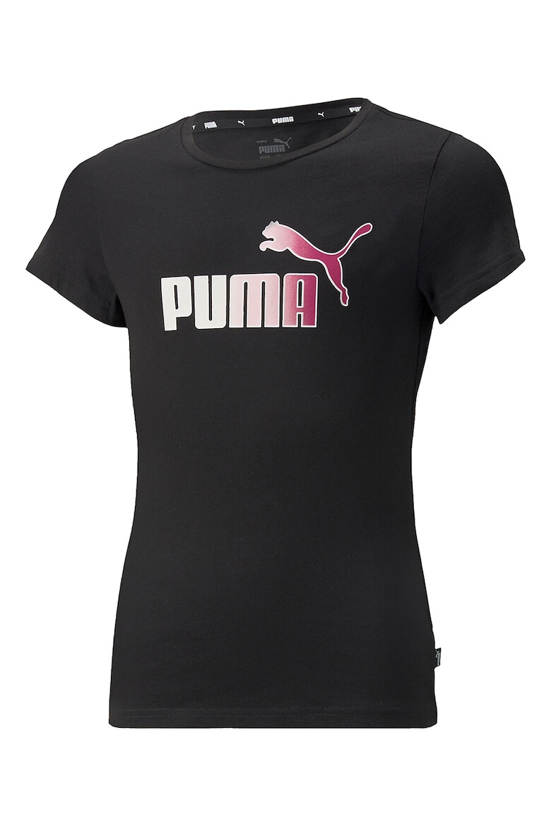 Puma Tricou cu decolteu la baza gatului si imprimeu logo Bleach - Pled.ro