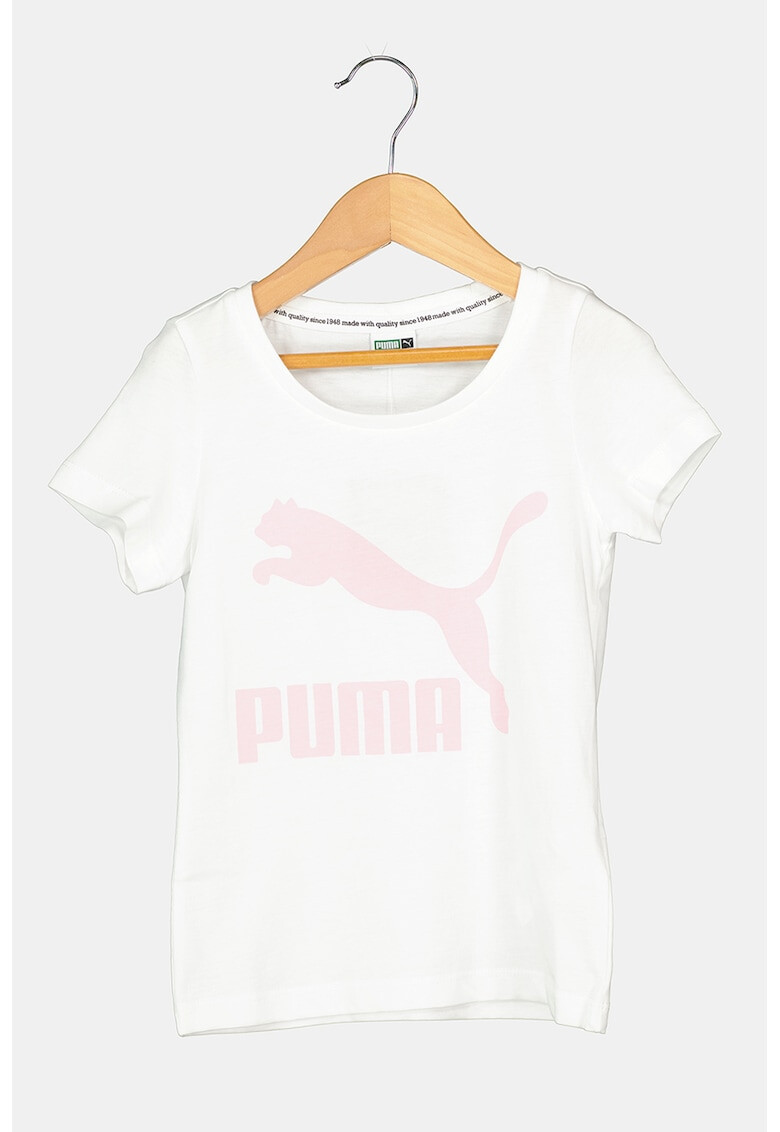 Puma Tricou cu decolteu la baza gatului si imprimeu logo Classics - Pled.ro