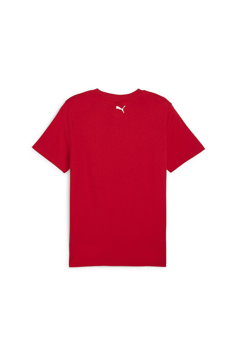 Puma Tricou cu decolteu la baza gatului si imprimeu logo Ferrari Race - Pled.ro