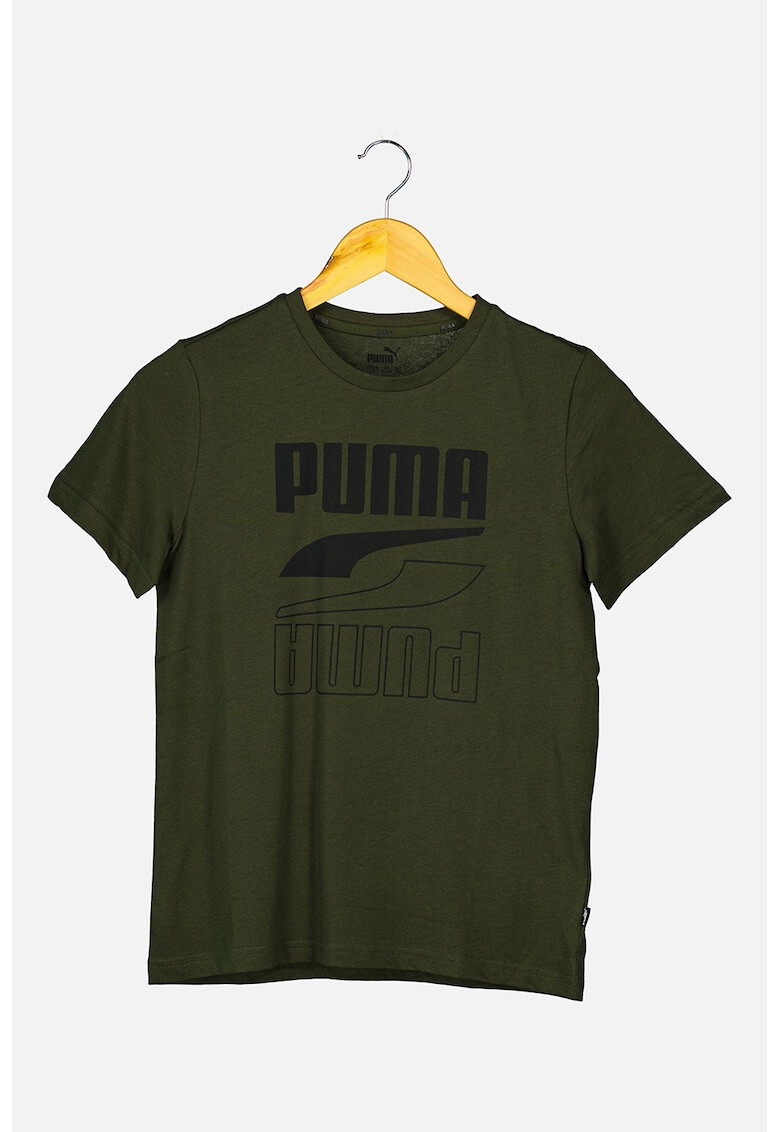 Puma Tricou cu decolteu la baza gatului si imprimeu logo Rebel Bold - Pled.ro