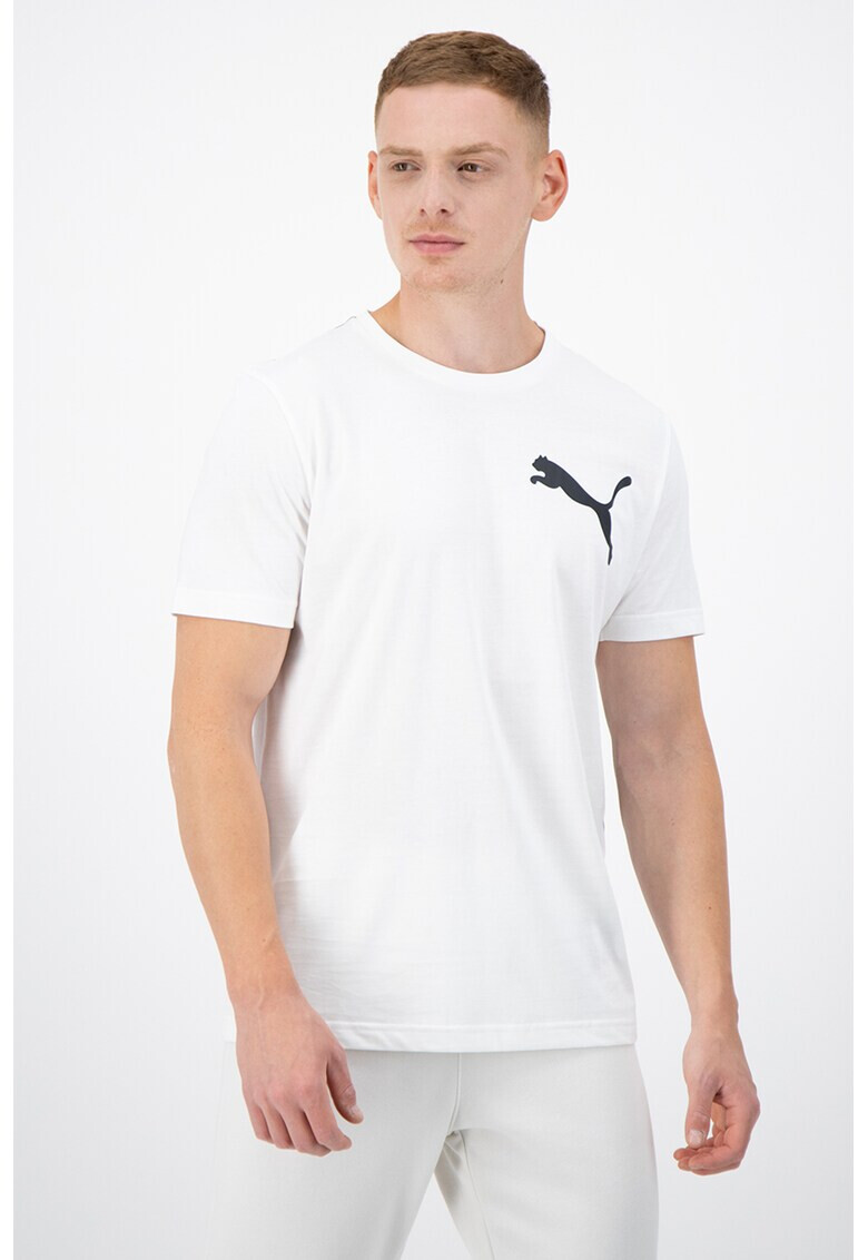 Puma Tricou cu decolteu la baza gatului si logo - Pled.ro