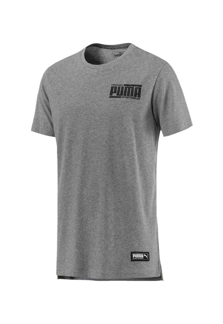 Puma Tricou cu decolteu la baza gatului si logo - Pled.ro