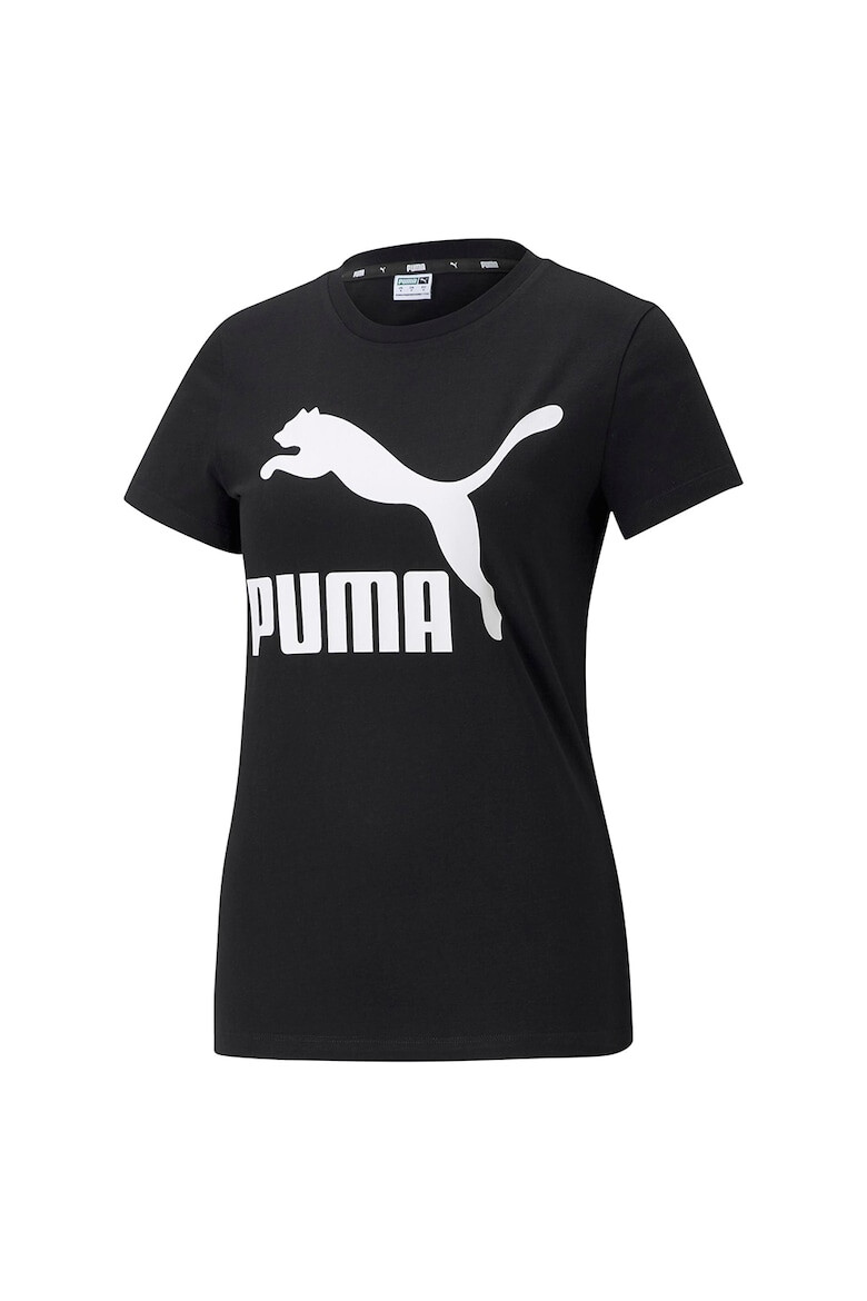 Puma Tricou cu decolteu la baza gatului si logo Classics - Pled.ro