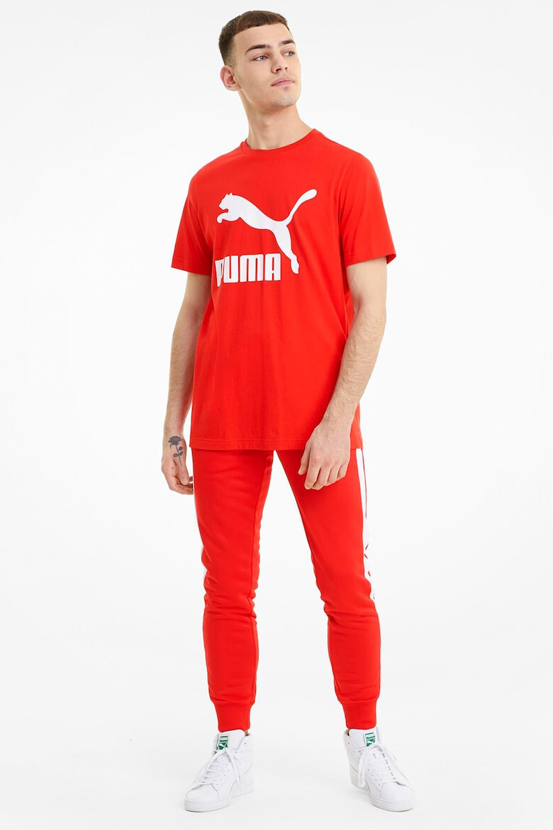 Puma Tricou cu decolteu la baza gatului si logo Classics - Pled.ro