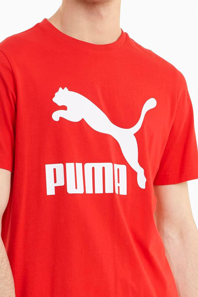 Puma Tricou cu decolteu la baza gatului si logo Classics - Pled.ro