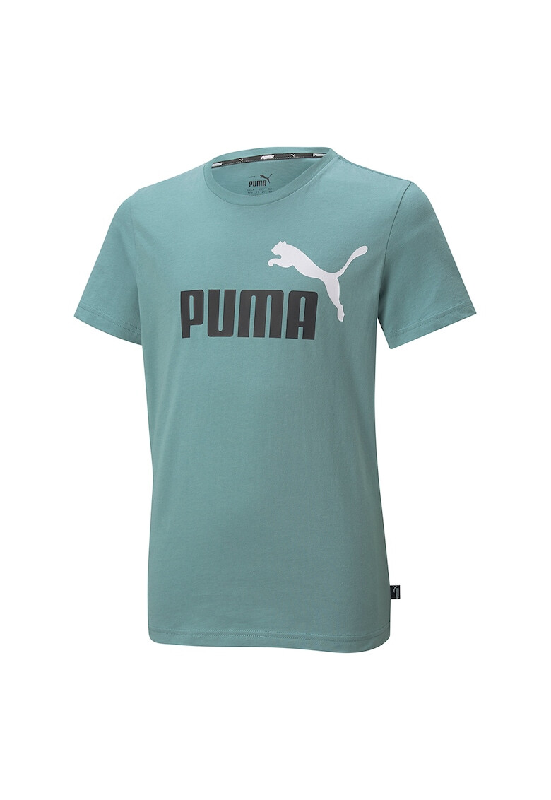 Puma Tricou cu decolteu la baza gatului si logo Essentials+ 2 - Pled.ro