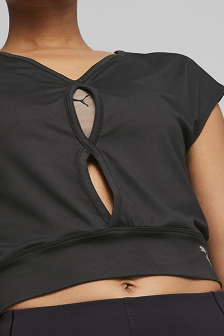 Puma Tricou cu decupaje pe piept Studio Yogini Lite - Pled.ro