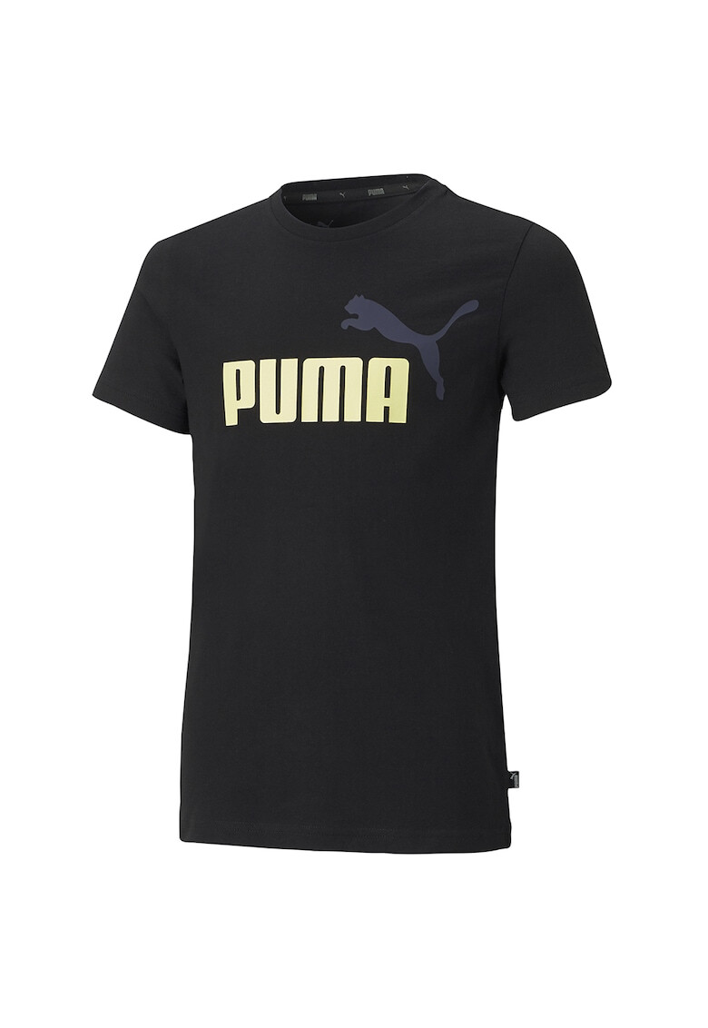 Puma Tricou cu decolteu la baza gatului si logo Essentials+ 2 - Pled.ro