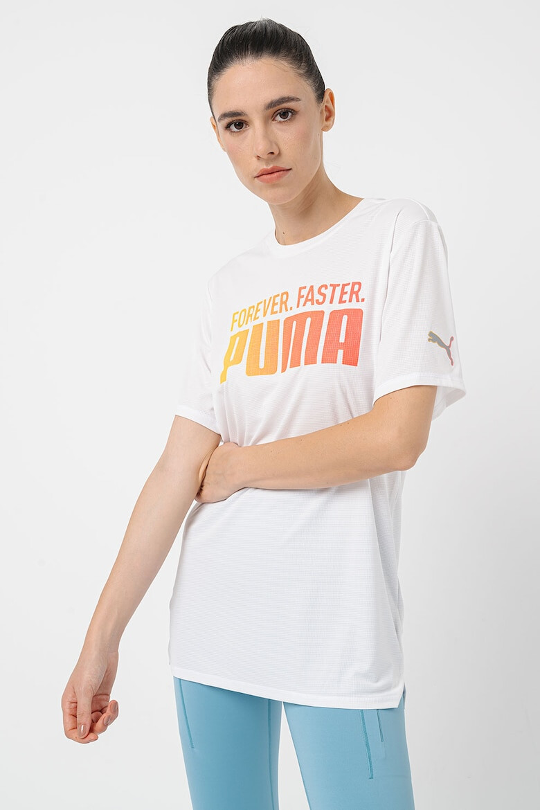 Puma Tricou cu imprimeu logo pentru alergare Favorites Forever Faster - Pled.ro