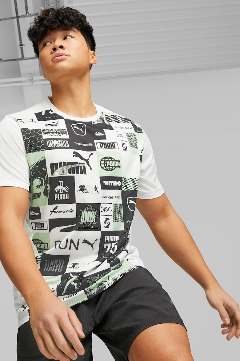 Puma Tricou cu imprimeu logo pentru alergare Run Favorite - Pled.ro