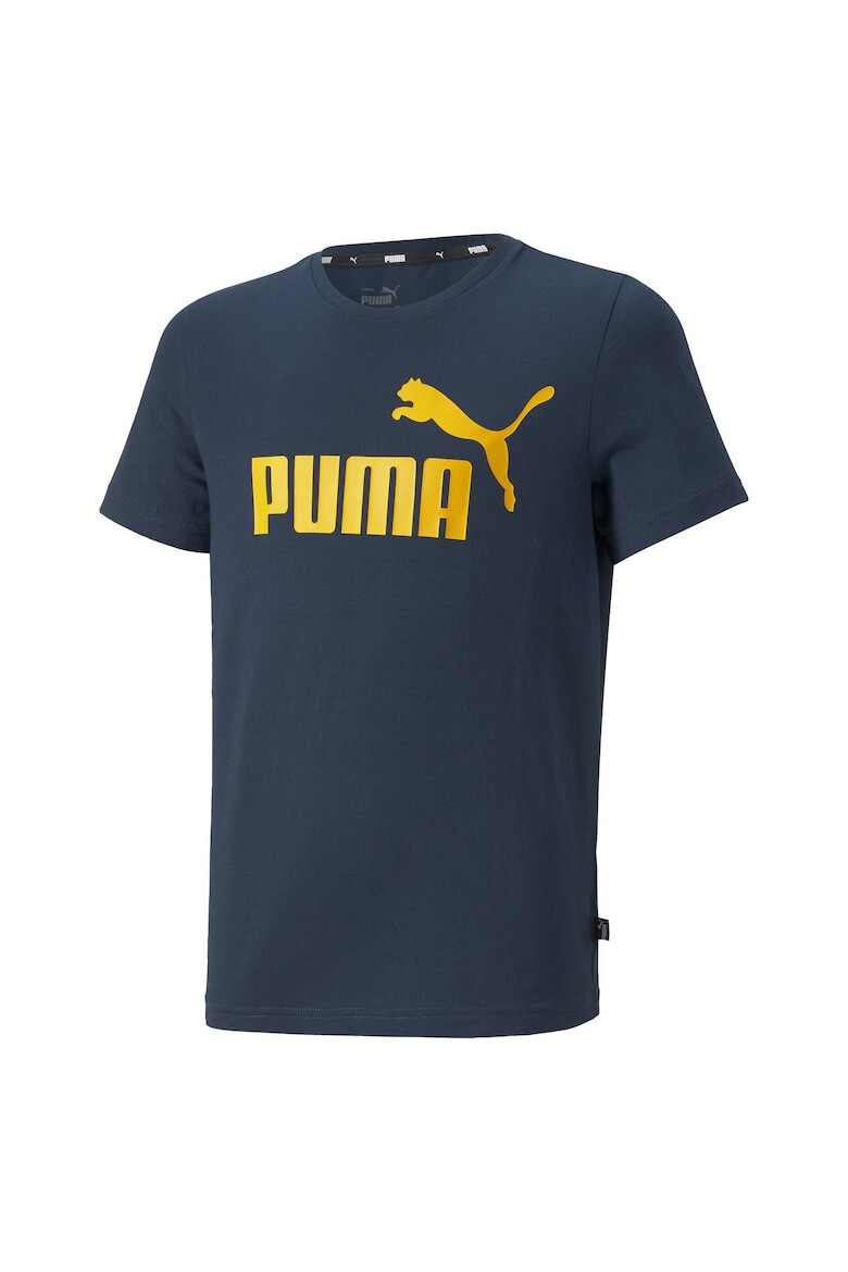 Puma Tricou cu imprimeu logo si decolteu la baza gatului - Pled.ro