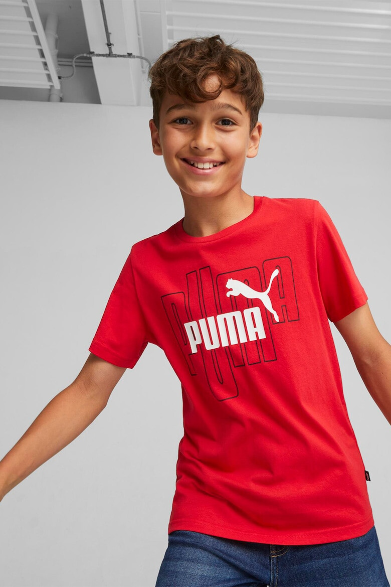 Puma Tricou de bumbac cu imprimeu logo - Pled.ro