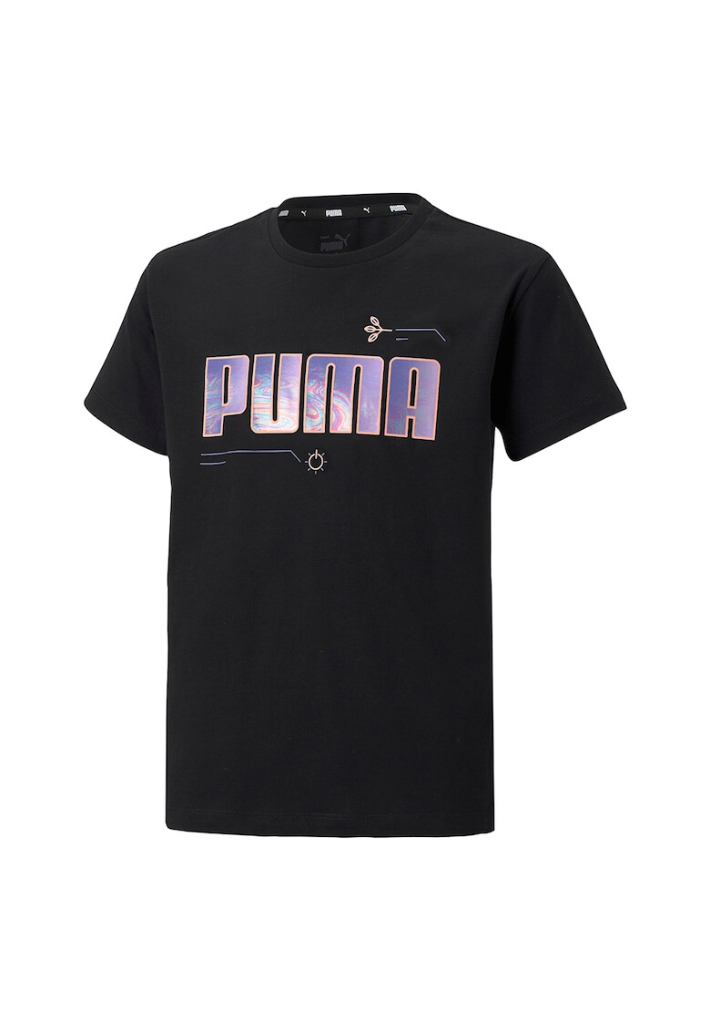 Puma Tricou de bumbac cu imprimeu logo Alpha - Pled.ro