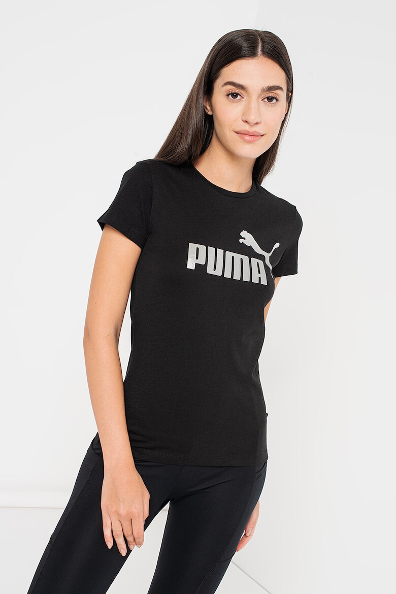 Puma Tricou de bumbac cu imprimeu logo contrastant Essentials+ - Pled.ro